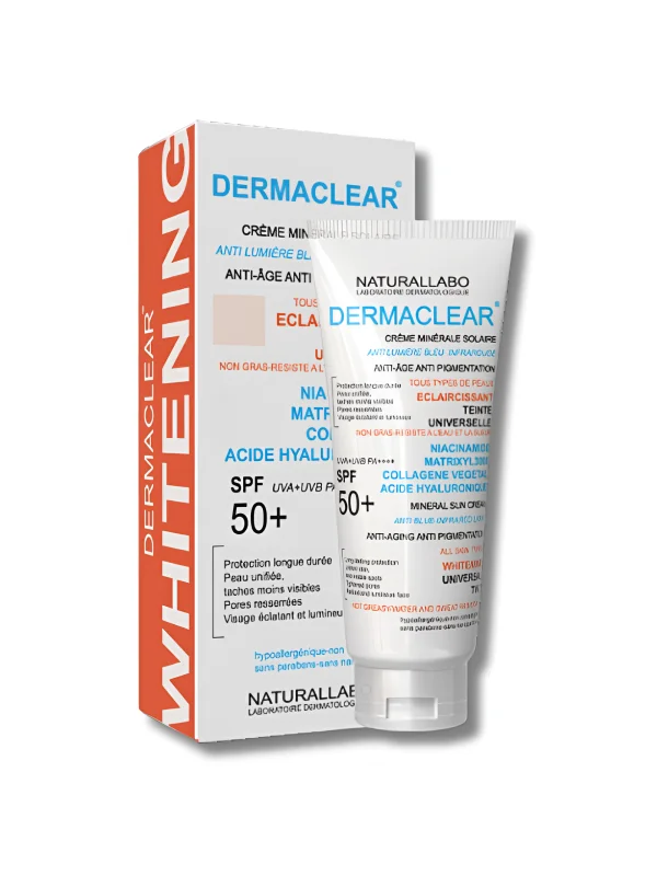 NATURALLABO DERMACLEAR - CREME SOLAIRE MINERALE TEINTE ANTI TACHES SPF50+ 50ML