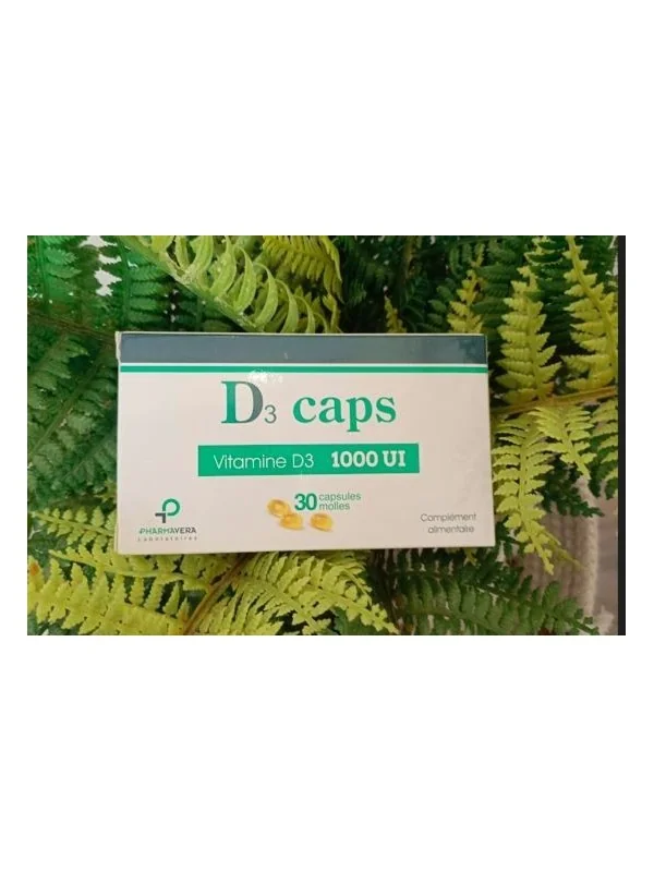 PHARMAVERA D3 CAPS VITAMINE D3 30 CAPSULES