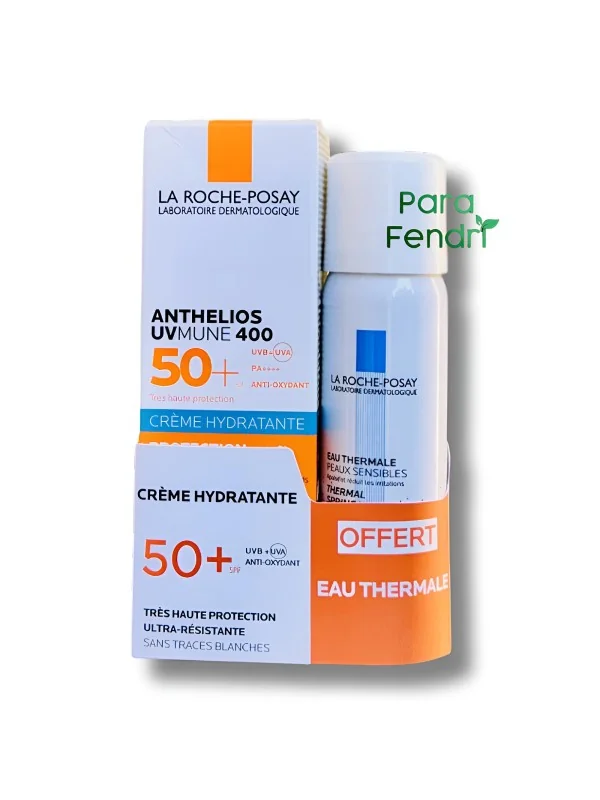 LA ROCHE POSAY - ANTHELIOS CREME HYDRATANTE SPF50+ + EAU THERMALE OFFERTE
