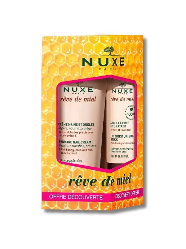 NUXE RÊVE DE MIEL - DUO STICK LÈVRES 4GR + CRÈME MAINS 30ML