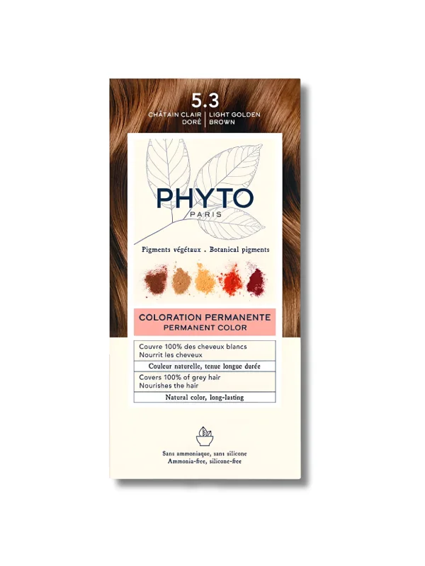 PHYTO PHYTOCOLOR - COLORATION PERMANENTE CHATAIN CLAIR DORE 5.3